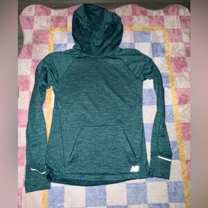 New Balance Teal Green Hooded Pullover
